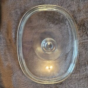Vintage. PYREX Clear Glass Oval Baking Lid
